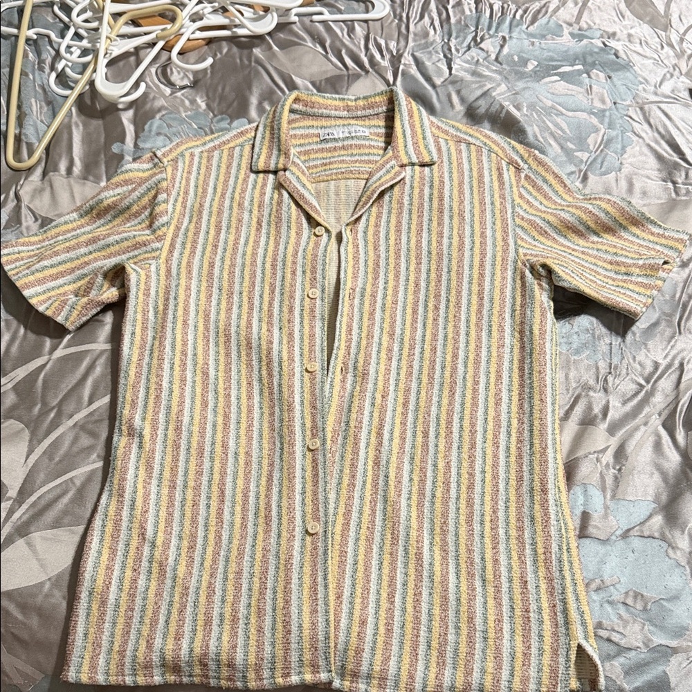 Zara Multicolor Striped Casual Shirt